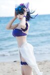 [Cosplay] Kokura Chiyo 小仓千代w - Cheshire Swimsuit 柴郡泳装