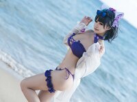 [Cosplay] Kokura Chiyo 小仓千代w - Cheshire Swimsuit 柴郡泳装