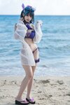 [Cosplay] Kokura Chiyo 小仓千代w - Cheshire Swimsuit 柴郡泳装