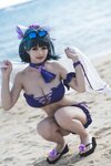 [Cosplay] Kokura Chiyo 小仓千代w - Cheshire Swimsuit 柴郡泳装