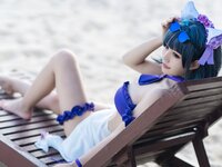 [Cosplay] Kokura Chiyo 小仓千代w - Cheshire Swimsuit 柴郡泳装