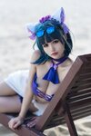 [Cosplay] Kokura Chiyo 小仓千代w - Cheshire Swimsuit 柴郡泳装