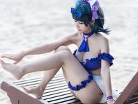 [Cosplay] Kokura Chiyo 小仓千代w - Cheshire Swimsuit 柴郡泳装