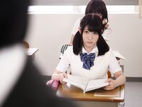 [無修正] 飛鳥りん 教育実習で訪れた童貞教師をカニばさみクンニで勃起させる痴女っ子女子〇生