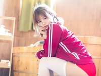 Coser@小仓千代w - No.2 - 红色体操服