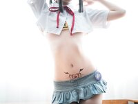 [Cosplay] Mbxer 面饼仙儿 - Short school uniform tape 短校服胶带