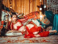 [Cosplay] 钛合金TiTi – 塞上红鸾异域风情