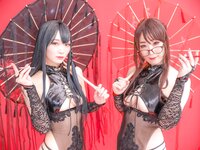 [Cosplay] Maru まる, Nami Minam 美南ナミ, Rin Kanade 凛々奏, RoseMelle - Gorgeous Smokey