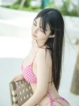 [Cosplay] 桜井宁宁 粉色比基尼 微风