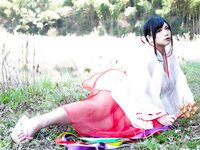 [Cosplay][mariposa luz de la luna] Maryou Chouzuki 蝶月真綾 - The Ura Shrine Maiden's Defilement 裏巫女の遊穢れ (Original)