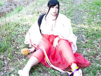 [Cosplay][mariposa luz de la luna] Maryou Chouzuki 蝶月真綾 - The Ura Shrine Maiden's Defilement 裏巫女の遊穢れ (Original)
