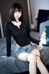 [Cosplay] 许岚 纯欲牛仔短裤2