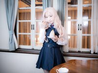 [Cosplay][RAZZLE DAZZLE] Aimy, Chii Sakura, Ebino Katsuragi - Mont Blanc モン・ブラン (Girls und Panzer)