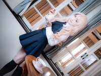 [Cosplay][RAZZLE DAZZLE] Aimy, Chii Sakura, Ebino Katsuragi - Mont Blanc モン・ブラン (Girls und Panzer)