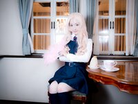 [Cosplay][RAZZLE DAZZLE] Aimy, Chii Sakura, Ebino Katsuragi - Mont Blanc モン・ブラン (Girls und Panzer)