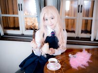 [Cosplay][RAZZLE DAZZLE] Aimy, Chii Sakura, Ebino Katsuragi - Mont Blanc モン・ブラン (Girls und Panzer)