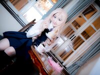 [Cosplay][RAZZLE DAZZLE] Aimy, Chii Sakura, Ebino Katsuragi - Mont Blanc モン・ブラン (Girls und Panzer)
