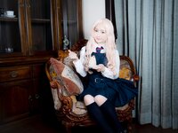 [Cosplay][RAZZLE DAZZLE] Aimy, Chii Sakura, Ebino Katsuragi - Mont Blanc モン・ブラン (Girls und Panzer)