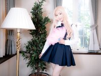 [Cosplay][RAZZLE DAZZLE] Aimy, Chii Sakura, Ebino Katsuragi - Mont Blanc モン・ブラン (Girls und Panzer)