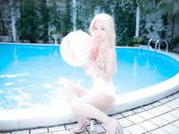 [Cosplay][RAZZLE DAZZLE] Aimy, Chii Sakura, Ebino Katsuragi - Mont Blanc モン・ブラン (Girls und Panzer)