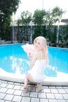[Cosplay][RAZZLE DAZZLE] Aimy, Chii Sakura, Ebino Katsuragi - Mont Blanc モン・ブラン (Girls und Panzer)