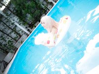 [Cosplay][RAZZLE DAZZLE] Aimy, Chii Sakura, Ebino Katsuragi - Mont Blanc モン・ブラン (Girls und Panzer)