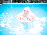 [Cosplay][RAZZLE DAZZLE] Aimy, Chii Sakura, Ebino Katsuragi - Mont Blanc モン・ブラン (Girls und Panzer)