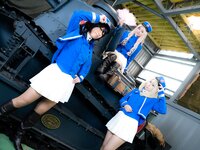 [Cosplay][RAZZLE DAZZLE] Aimy, Chii Sakura, Ebino Katsuragi - Mont Blanc モン・ブラン (Girls und Panzer)