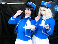 [Cosplay][RAZZLE DAZZLE] Aimy, Chii Sakura, Ebino Katsuragi - Mont Blanc モン・ブラン (Girls und Panzer)