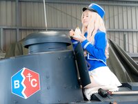 [Cosplay][RAZZLE DAZZLE] Aimy, Chii Sakura, Ebino Katsuragi - Mont Blanc モン・ブラン (Girls und Panzer)