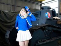 [Cosplay][RAZZLE DAZZLE] Aimy, Chii Sakura, Ebino Katsuragi - Mont Blanc モン・ブラン (Girls und Panzer)