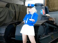 [Cosplay][RAZZLE DAZZLE] Aimy, Chii Sakura, Ebino Katsuragi - Mont Blanc モン・ブラン (Girls und Panzer)