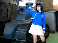 [Cosplay][RAZZLE DAZZLE] Aimy, Chii Sakura, Ebino Katsuragi - Mont Blanc モン・ブラン (Girls und Panzer)