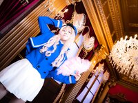 [Cosplay][RAZZLE DAZZLE] Aimy, Chii Sakura, Ebino Katsuragi - Mont Blanc モン・ブラン (Girls und Panzer)