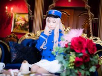 [Cosplay][RAZZLE DAZZLE] Aimy, Chii Sakura, Ebino Katsuragi - Mont Blanc モン・ブラン (Girls und Panzer)