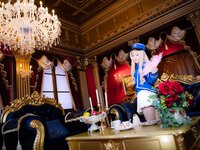 [Cosplay][RAZZLE DAZZLE] Aimy, Chii Sakura, Ebino Katsuragi - Mont Blanc モン・ブラン (Girls und Panzer)