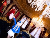 [Cosplay][RAZZLE DAZZLE] Aimy, Chii Sakura, Ebino Katsuragi - Mont Blanc モン・ブラン (Girls und Panzer)