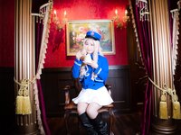 [Cosplay][RAZZLE DAZZLE] Aimy, Chii Sakura, Ebino Katsuragi - Mont Blanc モン・ブラン (Girls und Panzer)