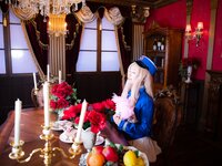 [Cosplay][RAZZLE DAZZLE] Aimy, Chii Sakura, Ebino Katsuragi - Mont Blanc モン・ブラン (Girls und Panzer)