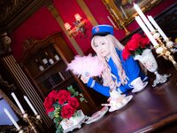 [Cosplay][RAZZLE DAZZLE] Aimy, Chii Sakura, Ebino Katsuragi - Mont Blanc モン・ブラン (Girls und Panzer)