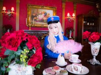 [Cosplay][RAZZLE DAZZLE] Aimy, Chii Sakura, Ebino Katsuragi - Mont Blanc モン・ブラン (Girls und Panzer)