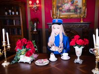 [Cosplay][RAZZLE DAZZLE] Aimy, Chii Sakura, Ebino Katsuragi - Mont Blanc モン・ブラン (Girls und Panzer)