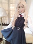 [Cosplay][RAZZLE DAZZLE] Aimy, Chii Sakura, Ebino Katsuragi - Mont Blanc モン・ブラン (Girls und Panzer)