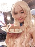 [Cosplay][RAZZLE DAZZLE] Aimy, Chii Sakura, Ebino Katsuragi - Mont Blanc モン・ブラン (Girls und Panzer)