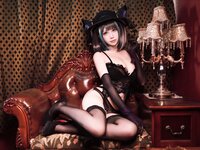 [Cosplay] 黑白御猫 柴郡旗袍