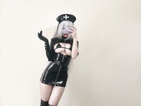 [Cosplay] Kokura Chiyo 小仓千代w - Dark nurse selfie 暗黑护士自拍