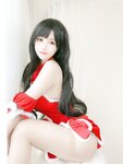 [Cosplay] Kokura Chiyo 小仓千代w - Red dress skirt 红色礼物裙