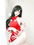 [Cosplay] Kokura Chiyo 小仓千代w - Red dress skirt 红色礼物裙