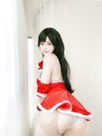 [Cosplay] Kokura Chiyo 小仓千代w - Red dress skirt 红色礼物裙