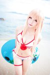 [Cosplay] 秋山AkI 亚丝娜泳衣
